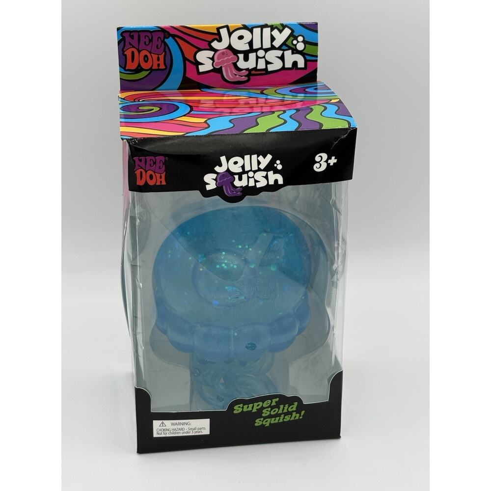 NeeDoh - BLUE Jelly Squish Sparkle Jelly Squish